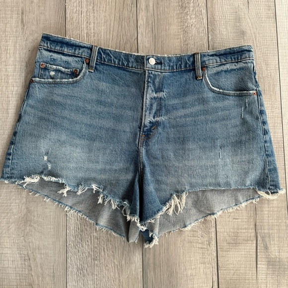 Abercrombie & Fitch The 90’s Relaxed Cutoff Short Sz 20‎ - Picture 2 of 4